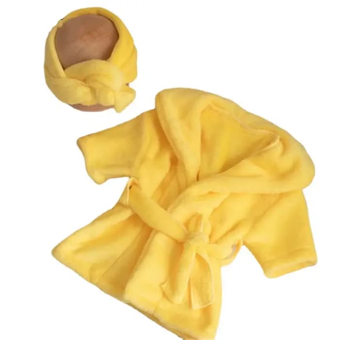 Vêtements pour nouveau-né fille, tenue de photographie pour nouveau-né, accessoires Photo pour bébé, peignoir avec ceinture, ensemble de serviettes de bain