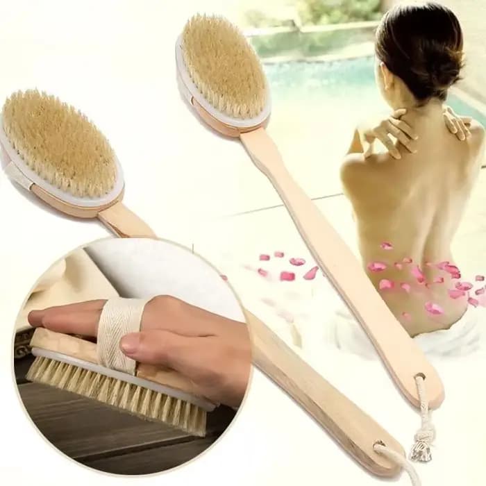 Brosse de douche détachable pour le dos