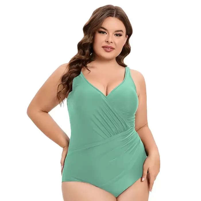 Bikini imprimé grande taille pour femme, maillot de bain une pièce, baigneur, maillots de bain, grande taille, XL- 5XL