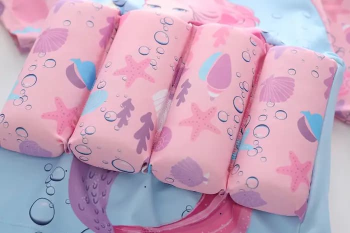 Ircomll nouveaux enfants flottaison maillots de bain enfant en bas âge fille 3 pièces maillots de bain enfants princesse flottabilité maillots de bain enfants plage maillot de bain