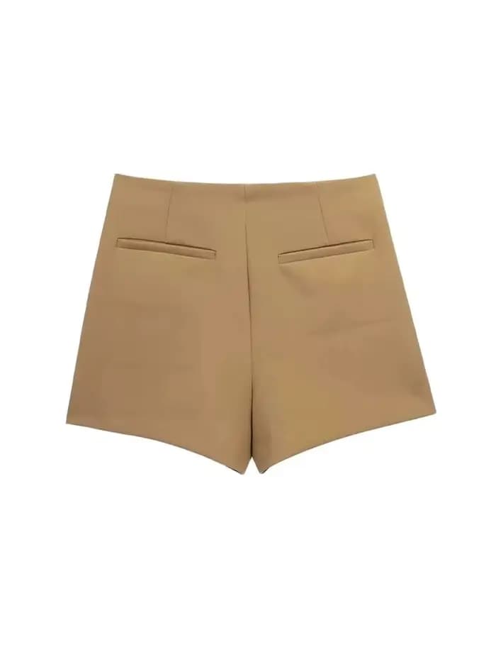 Femmes mode paréo Style asymétrique Shorts jupes Vintage taille haute côté fermeture éclair femme jupe Mujer