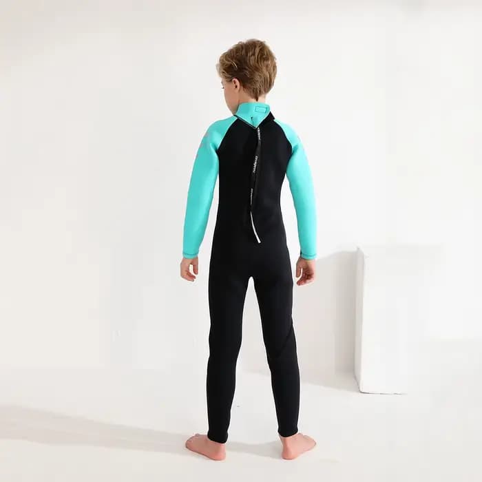 Garçons filles maillot de bain 3MM néoprène épais chaud combinaison à manches longues plongée Surf costume méduse