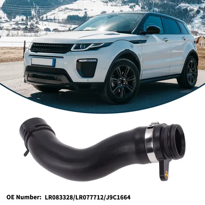 Motoforti tuyau de radiateur tuyau de chauffage No.LR083328 pour Land Rover Tube de liquide de refroidissement en caoutchouc 1 pièce