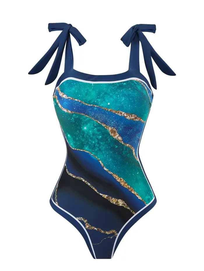 Maillot de bain une pièce imprimé numérique, sur mesure, pour femmes, Protection solaire conservatrice, jupe en gaze, 2-P, nouvelle collection été