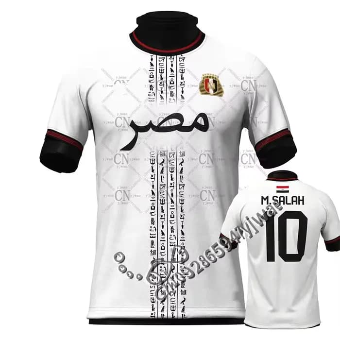 Nouveau maillot de football égyptien n°10 édition limitée, vêtements de sport à manches courtes, respirant, séchage rapide, t-shirt de fitness d'été pour hommes