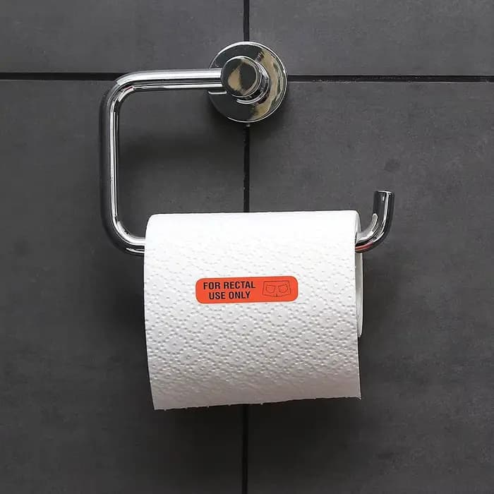 Étiquette autocollante décorative Orange "uniquement pour une utilisation directe de l'intestin", 500 pièces, 0.39x1.5 pouces, marque de farces étanche