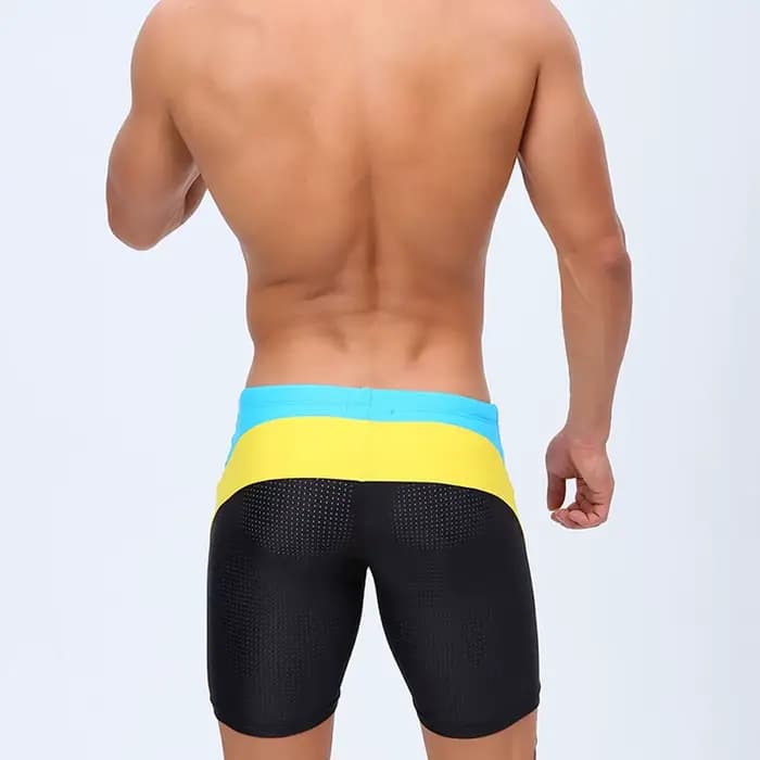 Boxer court de bain pour hommes, Sexy, en maille, pour gymnastique, course à pied, Sport, pantalons de plage, maillot de bain, Sexy, pour hommes, surf