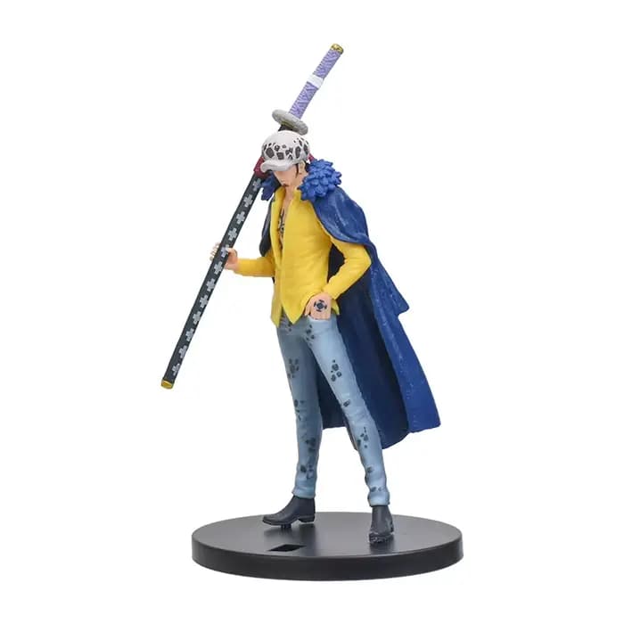 Figurine de dessin animé 18cm/7.1 pouces, une pièce DXF Wano Country Trafalgar Law, modèle de Collection en PVC, poupées, jouet pour cadeau 18cm