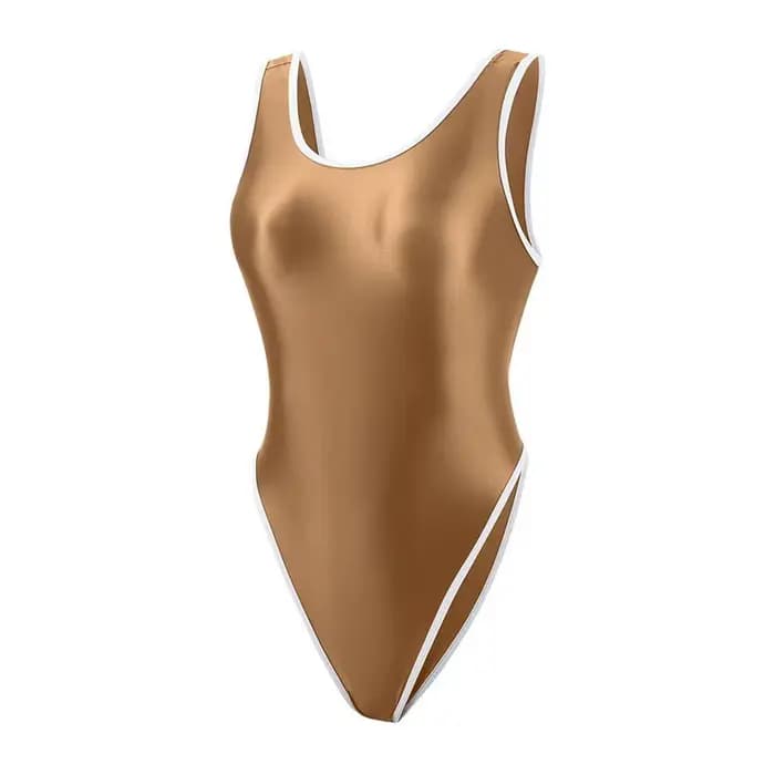 Femmes printemps chaud Triangle course maillots de bain professionnels coupe haute une pièce