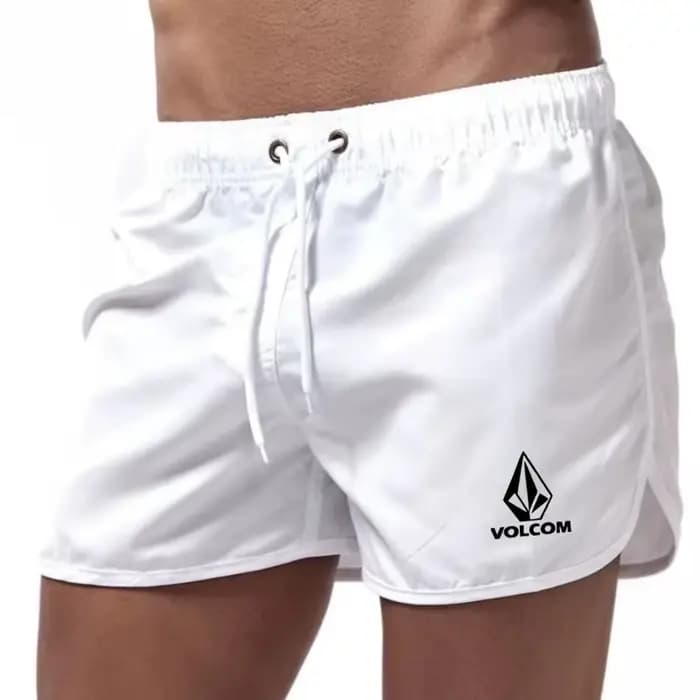 Maillot de bain court respirant et confortable pour hommes, avec cordon de serrage et poche, pour le surf, la plage et les activités estivales