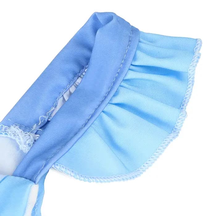 Maillot de bain bleu Elsa Anna pour filles, avec jupe, maillot de bain princesse, doux et respirant, vêtements de plage d'été pour enfants de 2 à 10 ans