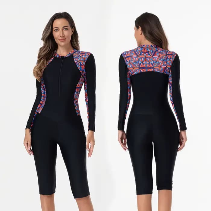 Nouveau femmes maillot de bain avec manches une pièce maillots de bain femme maillots de bain Sport Style maillot de bain filles femme surf costume plongée