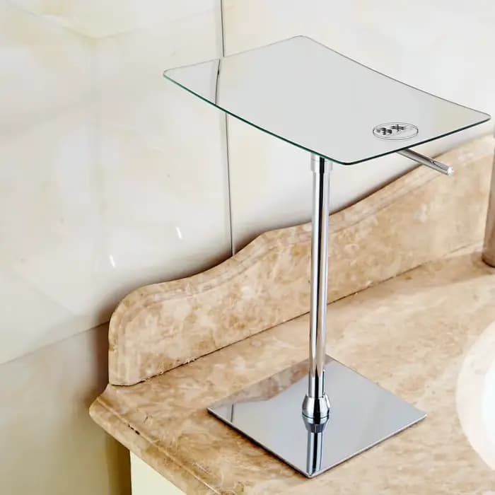 Becola – miroir de bain flottant carré, grossissant 3X, cosmétique, salle de bain, miroir de maquillage simple face, B-928