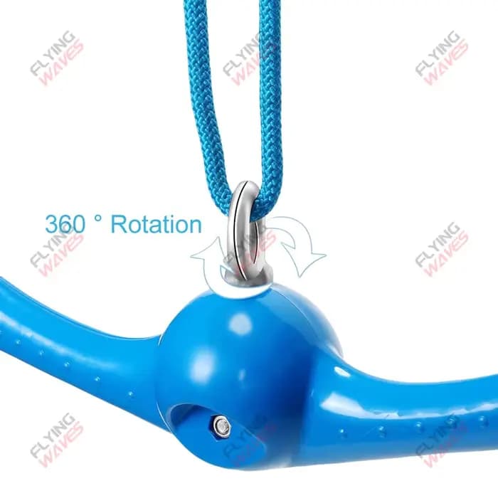 Balançoire Twister pour enfants 360 °   Balançoire à poignée rotative réglable pour aire de jeux, arrière-cour, accessoires d'entraînement Ninja Slackline, fixation de balançoire