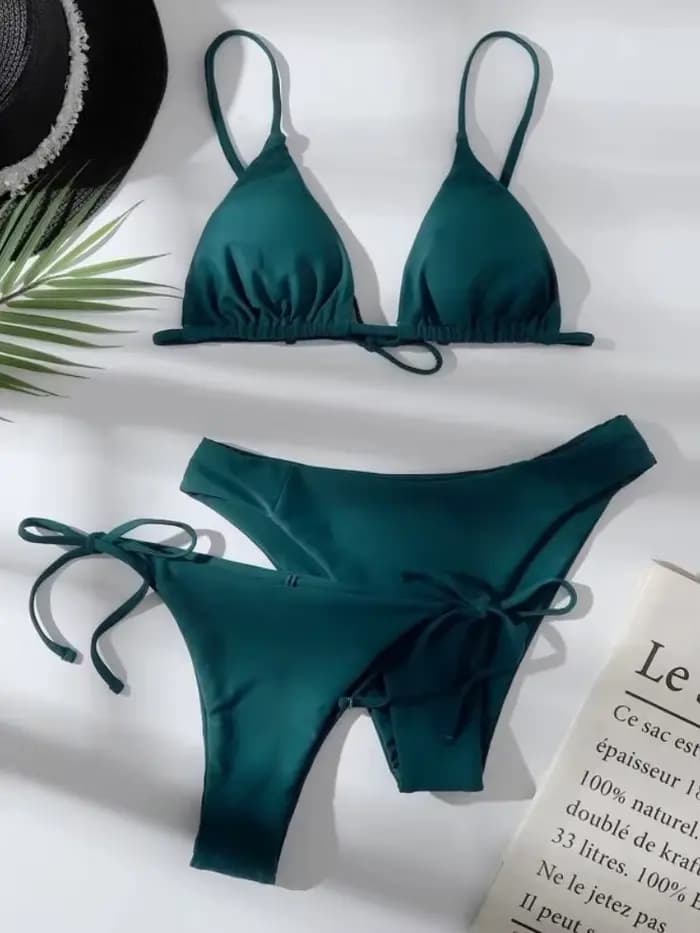 3 pièces ensemble Bikini femmes maillot de bain Push Up avec 2 bas taille basse et moyenne bretelles réglables été maillots de bain maillot de bain
