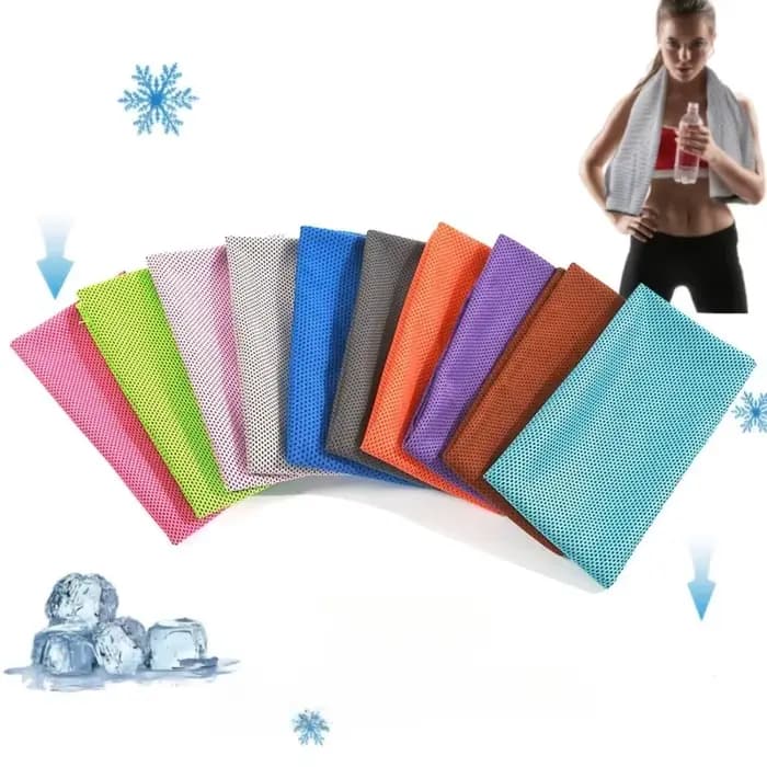 Serviette de Bain Rafraîchissante d'Été 30*100cm en Microfibre, Serviette Glacée à Séchage Rapide, Serviette en Maille pour Douche, Sport, Gym, Yoga, Outils d'Exfoliation et de Bain