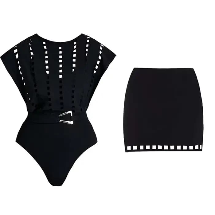 Maillot de bain une pièce avec jupe, bretelles fines, imprimé floral, style rétro 2026, amincissant, pour femme, tenue de plage