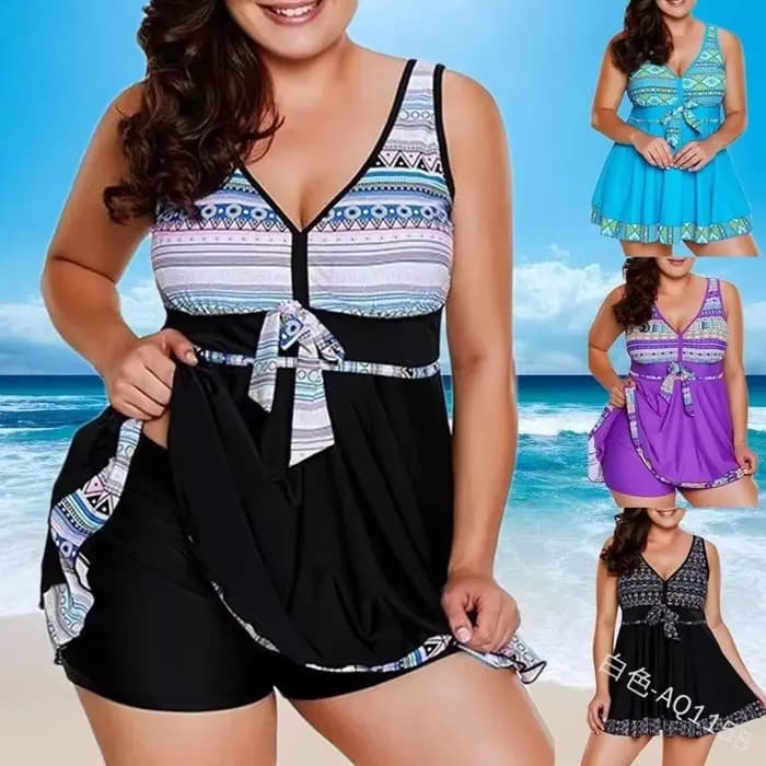 Maillot de bain deux pièces en dentelle pour femmes, grande taille, fendu, plat, brut, vêtements de plage