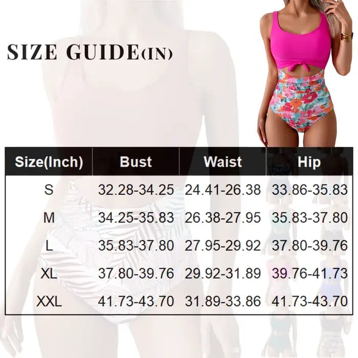 Maillot de bain d'été à imprimé floral