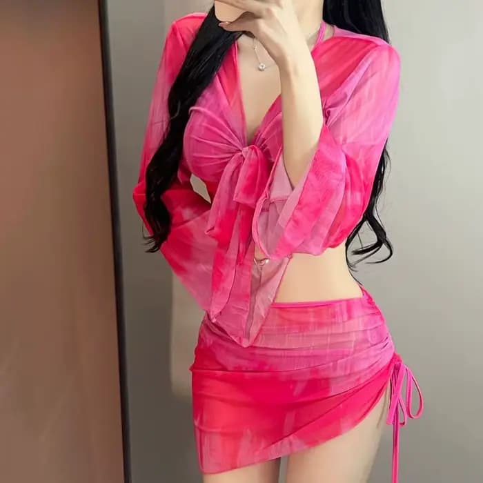 Maillot de bain 4 pièces en maille