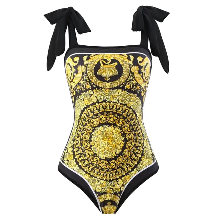 Offre spéciale de la saison nouveau maillot de bain une pièce rétro femmes conservateur crème solaire jupe printemps