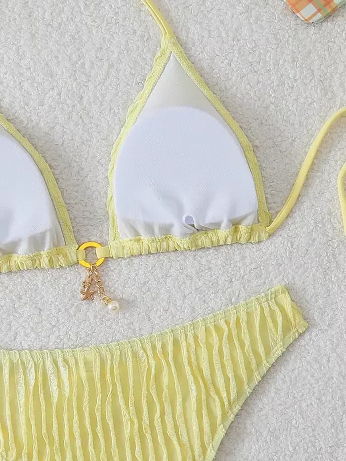 Bikinis sexy à volants 2026 Maillot de bain pour femmes Nouveau ensemble de bikini