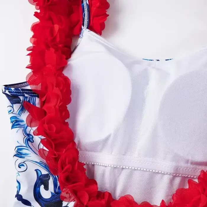 Maillot de bain une pièce dos nu à sequins faits main pour femme