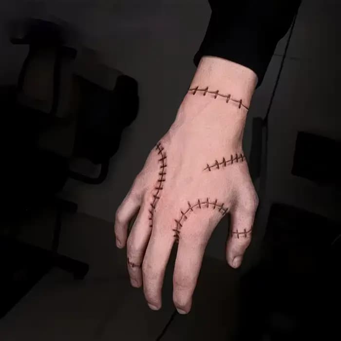 Tatouage temporaire effet cicatrice, tient jusqu'à 15 jours, nouvelle technologie, autocollant semi-permanent magique et imperméable.