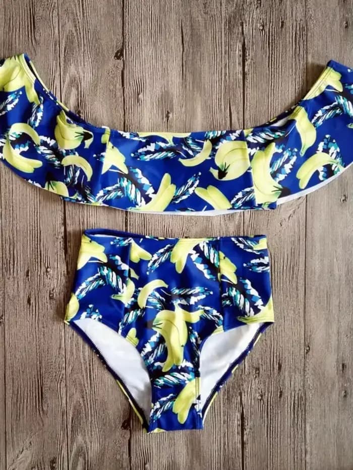 Maillot de bain rembourré imprimé pour femme, bikini sexy imbibé, maillot de bain sans fil, ensemble 2 pièces