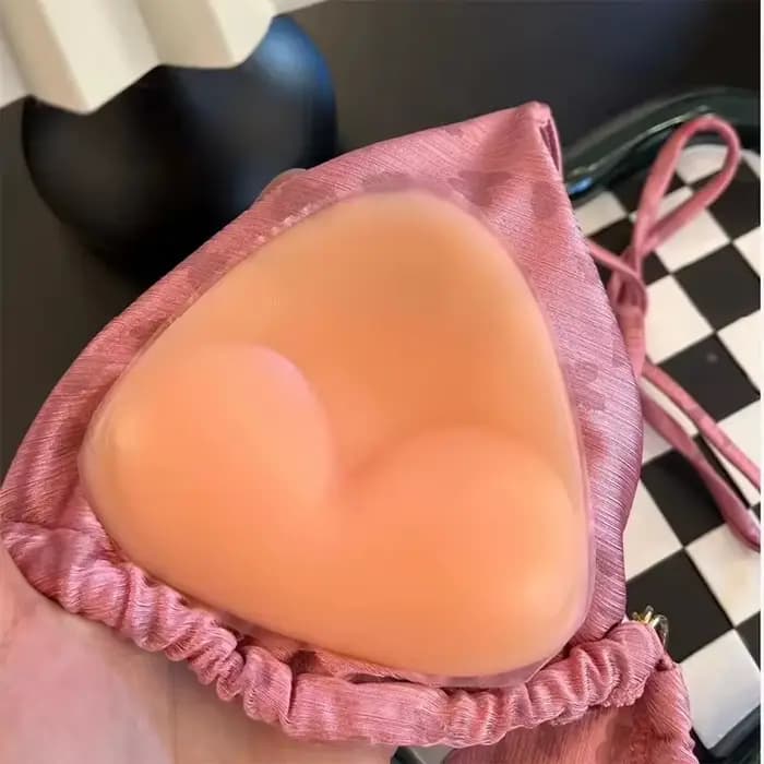 Coussinets de soutien-gorge en silicone pour maillot de bain, rembourrés, épaissis, effet push-up, rehausseurs de poitrine respirants pour femmes, pour maillot de bain et bikini
