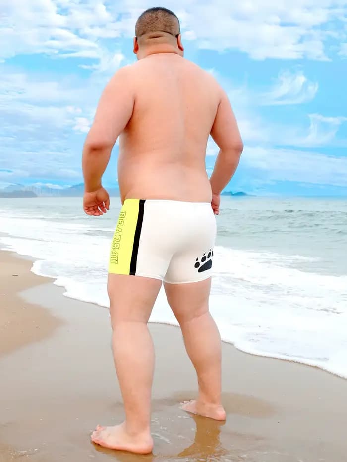 Ours patte griffe hommes grande taille maillots de bain maillot