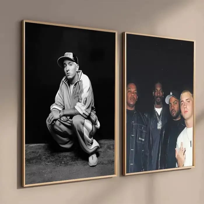 Affiches Eminem 8 Mile affiche Hip Hop rappeur chanteur Eminem affiche toile peinture décor à la maison mur Art pour salon chambre