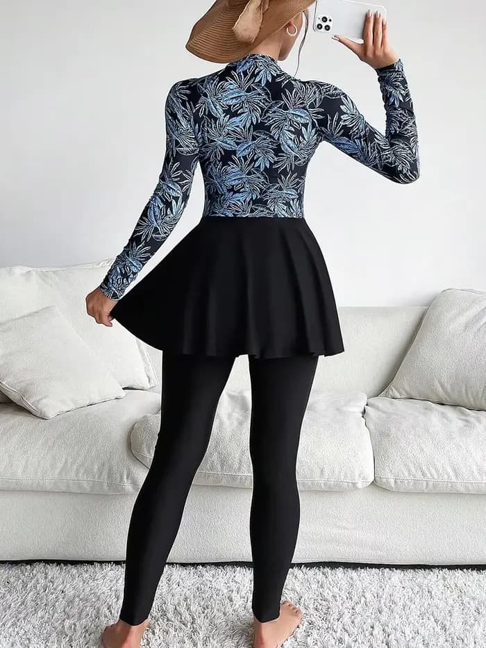 3 pièces modeste Burkini Femmes musulman Mujer islamique maillot de bain maillots
