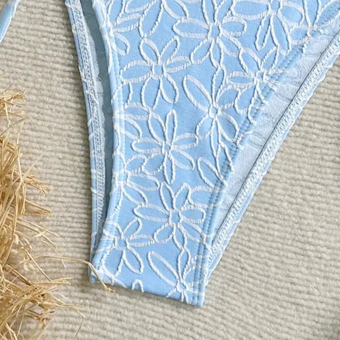 Sexy plaine Bandeau Bikini ensemble coquille concepteur maillot de bain Push Up Micro Bikinis Biquini Sexy maillot de bain cravate côté Triangle maillots de bain