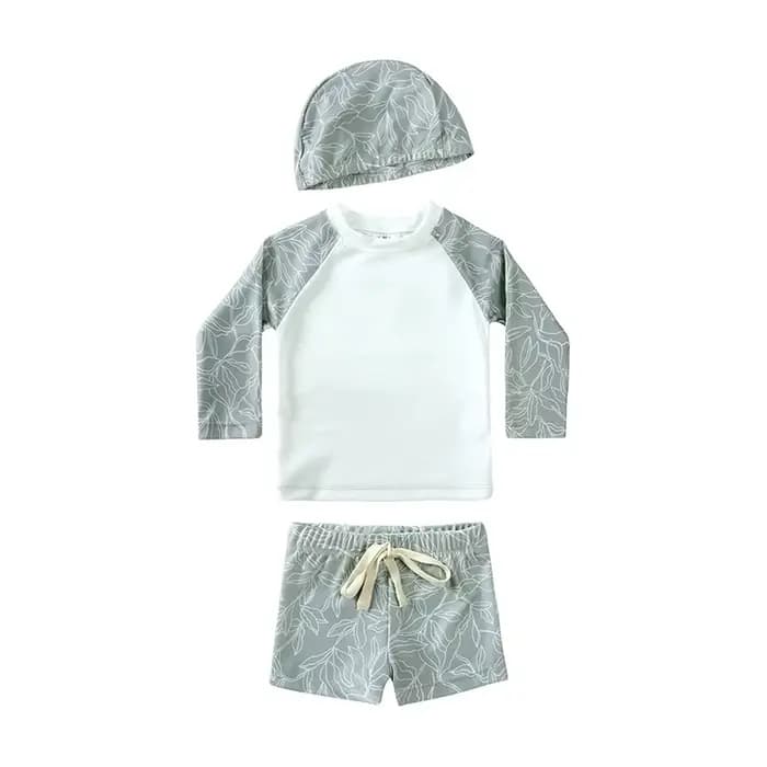 Nouveau Maillot de Bain Enfant 2026 Imprimé Manches Longues Garçon Fille