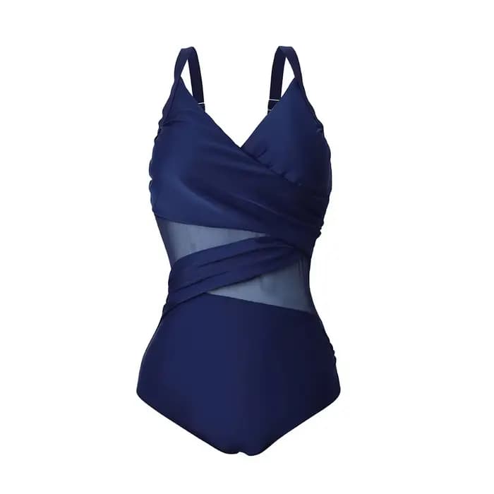 Grande taille maillots de bain femmes 2025 nouveau Sexy maille une pièce maillot