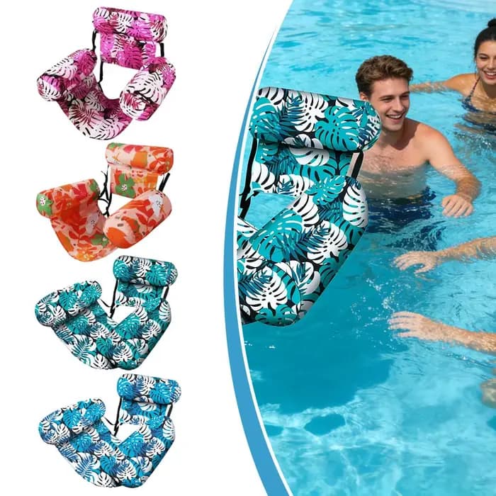 Matelas flottant gonflable anti-fuite imprimé pour hamac aquatique
