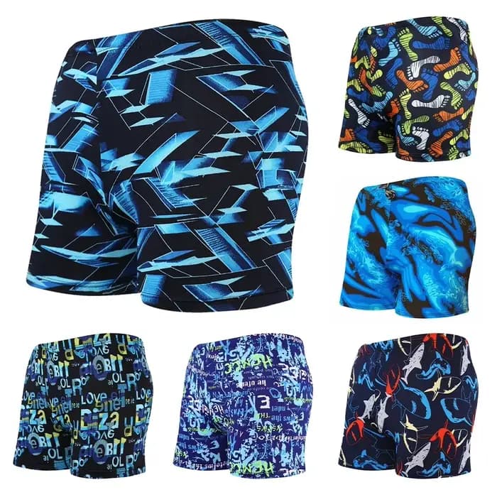Slip de bain pour adultes, imprimé multicolore, respirant, pour hommes, maillot de bain d'été, séchage rapide, short de plage, trempage, printemps chaud