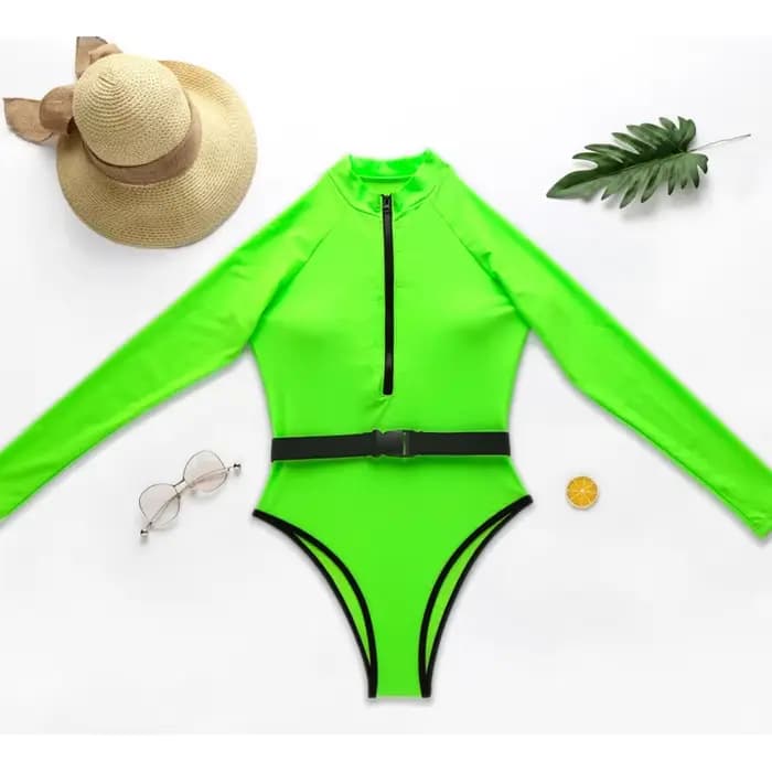 Maillot de bain une pièce à manches longues pour femme
