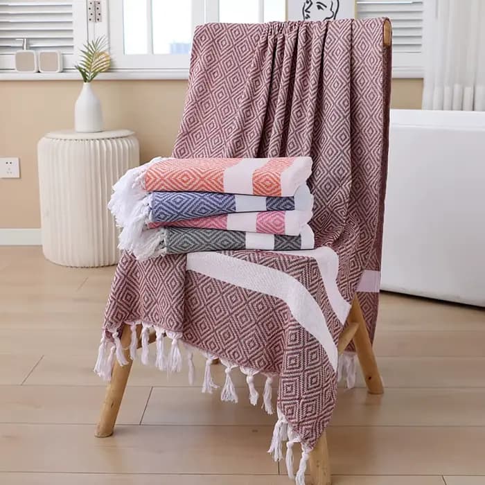 Grande couverture de serviette de plage turque
