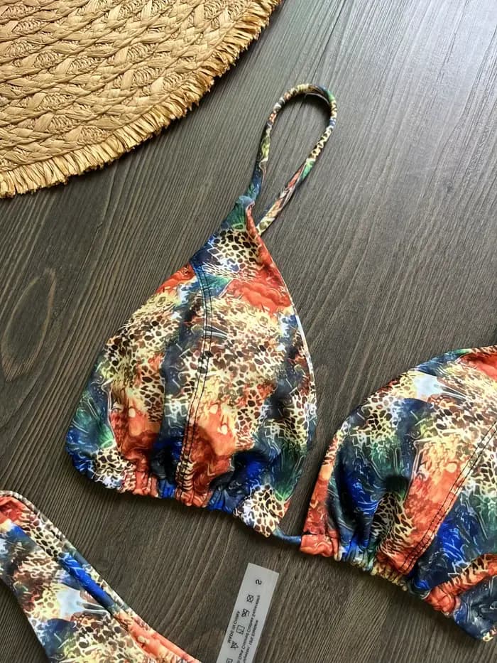 Maillot de bain micro sexy pour femme, ensemble bikini brésilien imprimé, string, tenue de plage