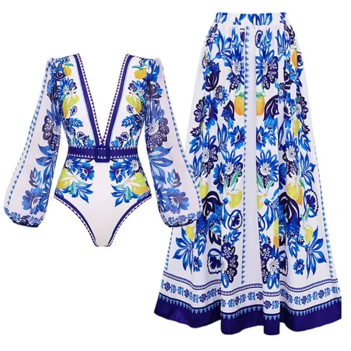 Maillot de bain une pièce imprimé