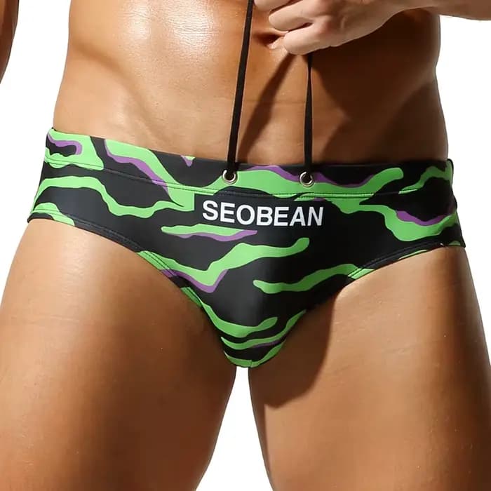 Maillots de bain sport pour hommes, taille basse, pour la plage et le surf, maillots de bain sexy, caleçons de bain pour hommes