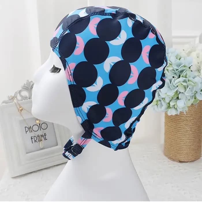 Bonnet de bain réglable pour femmes, protection des oreilles, taille libre, Turban en Nylon, pour sport aquatique
