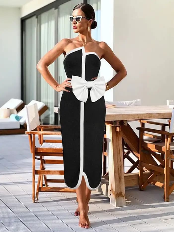 Maillot de bain une pièce noir et blanc pour femmes, modèle patchwork, taille haute, vêtements de plage
