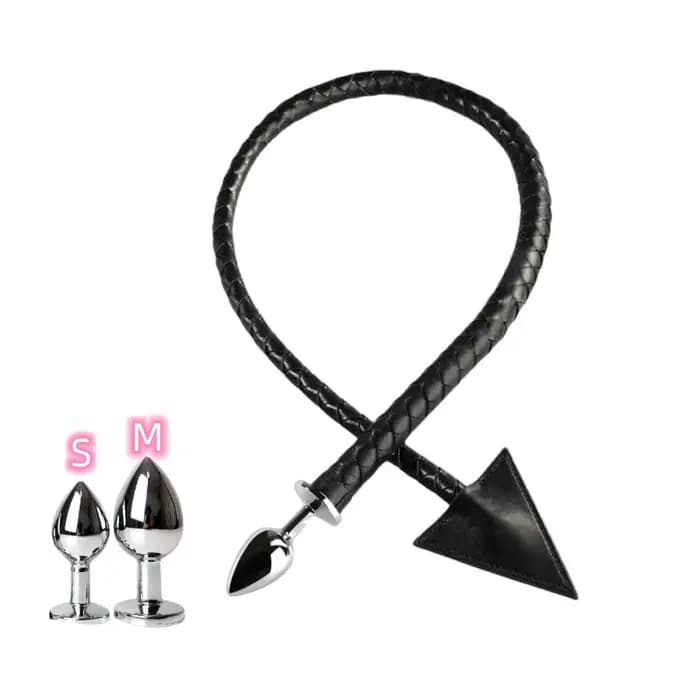Demon Tail Metal Anal Sex Toys, Fétiche, SashCosplay, Bsie m Bondage, Fessée, Fouet pour Couple, Jeux drôles, Delight Shop, S, M