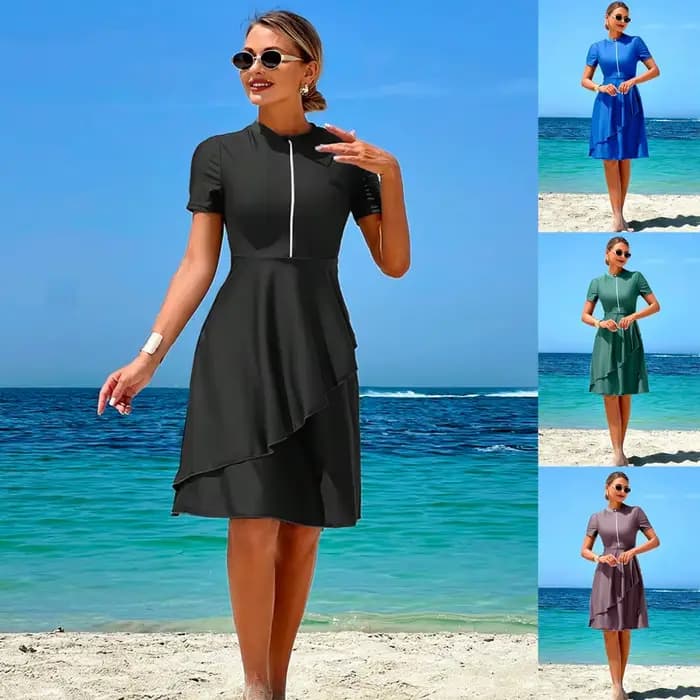Nouvel ensemble de maillot de bain sexy pour femme, maillot de bain d'été, ensemble bikini à manches courtes, maillot de bain de plage pour femme