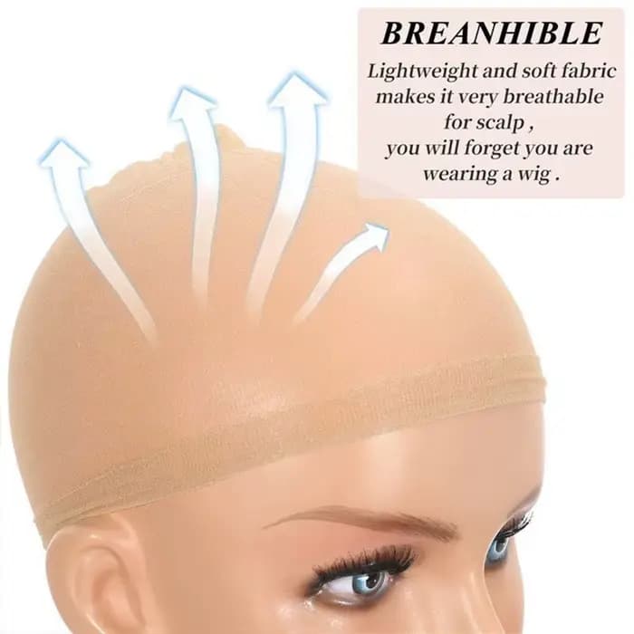Lot de 4 filets à cheveux invisibles couleur chair, ultra doux, respirants et extensibles, confortables à porter, idéaux pour toutes les coiffures et stylismes