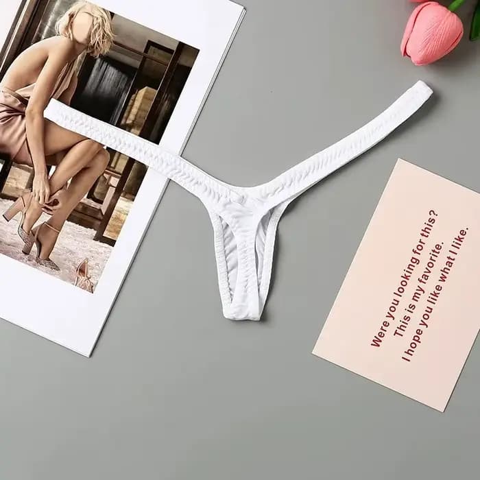 String pour femme taille basse, mini, sexy, micro bikini, culotte féminine