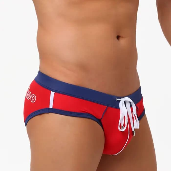 Maillot de bain pour hommes, culotte de plage, Sexy, respirant, culotte hi-q, Boxer, costume de bain, short de plage assorti, sunga